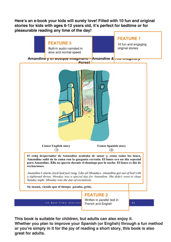 Bedtime Stories in Spanish and English with Audio Vol 1 – 3 Bundle - My ...